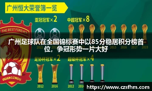 广州足球队在全国锦标赛中以85分稳居积分榜首位，争冠形势一片大好